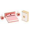 Дървени мебели за игра Розова спалня-0 снимка