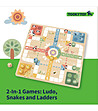Дървени игри 2 в 1 Не се сърди човече и Змии и стълби-3 снимка