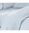 Светлосин комплект спално бельо от 3 части ALBANY 260x220 см-0 снимка