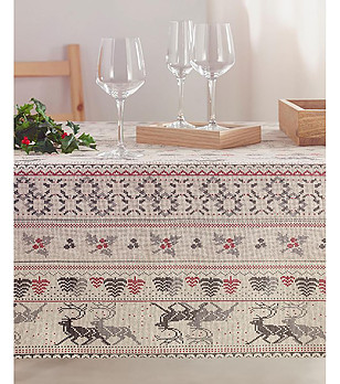 Покривка за маса с покритие против петна SOLVI 150x350 см снимка