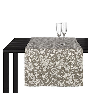 Бежов рънър с флорален десен RUNNER VERSALLES 50x150 снимка