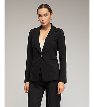 Черно дамско сако снимка