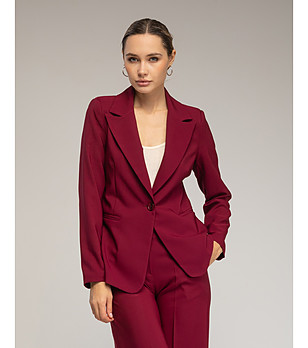 Дамско сако в бордо снимка