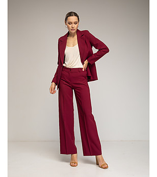 Дамски панталон в бордо снимка