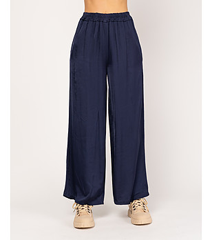 Даамски панталон в тъмносиньо снимка