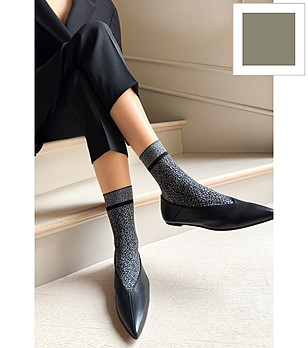 Дамски чорапи в сив цвят SABINA 40 den  снимка