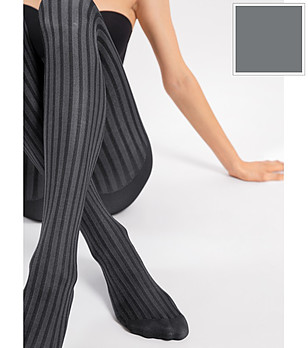 Графитен раиран чорапогащник 30 DEN COLOUR STORY снимка