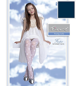 Детски фигурален чорапогащник 20 DEN HOPE в тъмносиньо снимка