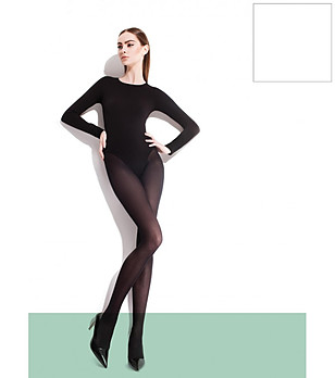 Бял чорапогащник 40 DEN PAULA снимка