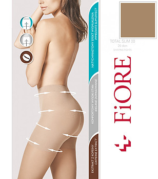 Телесен стягащ чорапогащник 20 DEN TOTAL SLIM снимка