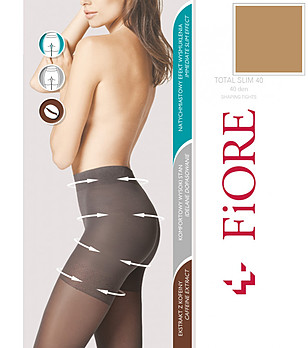 Телесен чорапогащник с оформящ ефект 40 DEN TOTAL SLIM снимка