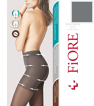 Графитен оформящ чорапогащник 40 DEN TOTAL SLIM снимка