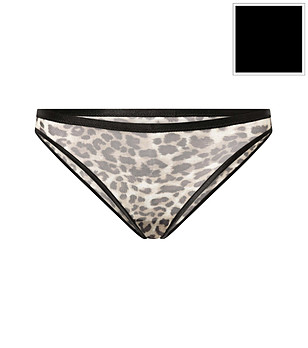 Черни бикини с леопардов принт WILD снимка