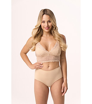 Памучни бикини в бежов цвят Vivi снимка