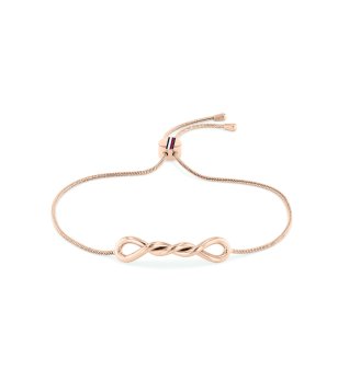 Дамска гривна в розово злато с безкраен символ Tommy Hilfiger снимка