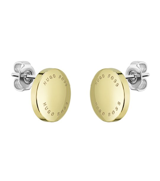 Златисти дамски обеци снимка