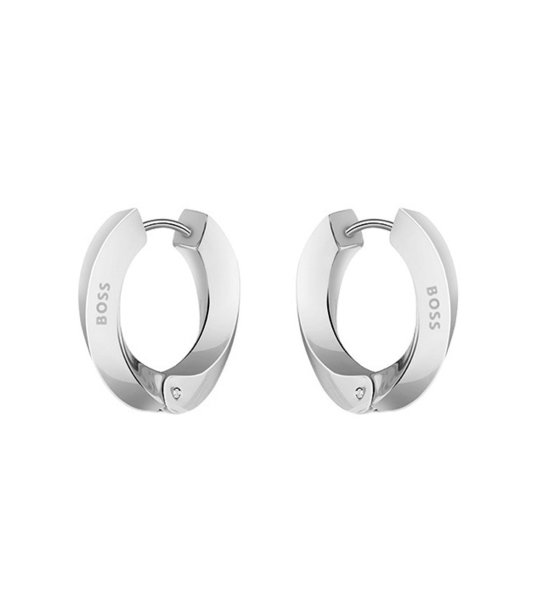 Дамски сребристи  обеци снимка