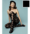 Черен фигурален чорапогащник 30 DEN GLAM ROCK-0 снимка
