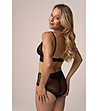 Черни памучни бикини с дантелени детайли Zina-2 снимка