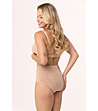 Бежови моделиращи памучни бикини с висока талия Molly-1 снимка