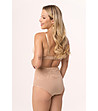 Бежови стягащи памучни бикини с висока талия Мaily-2 снимка