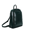 Зелена дамска раница с преден джоб-0 снимка