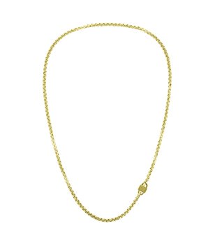 Мъжко златисто колие от неръждаема стомана снимка