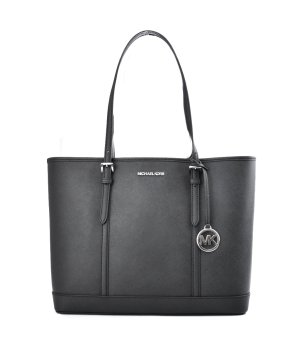 Черна дамска чанта от кожа  снимка