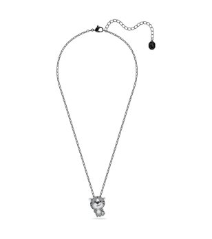 Сребристо колие с висулка тигър Swarovski ZODIAC TIGER снимка