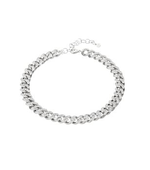 Сребристо дамско колие тип верижка BOSSY CHAIN снимка