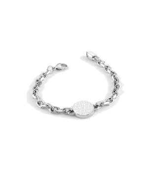 Мъжка сребриста гривна от стомана GUESS KING'S ROAD снимка