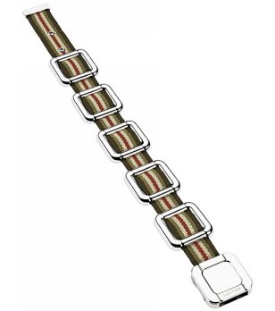 Мъжка текстилна гривна в зелено Sector снимка