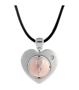 Дамско колие с висулка сърце в сребристо и розово Morellato снимка