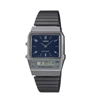 Унисекс сив кварцов часовник с дигитален и аналогов дисплей Casio снимка