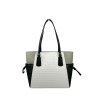 Дамска чанта в бяло и черно VOYAGER-1 снимка