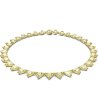 Златисто дамско колие с триъгълни кристали MATRIX Swarovski-0 снимка