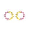 Дамски обеци в розов и жълт цвят MILLENNIUM-0 снимка