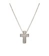 Дамско сребристо колие с кръст -0 снимка