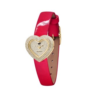 Дамски часовник с форма на сърце снимка