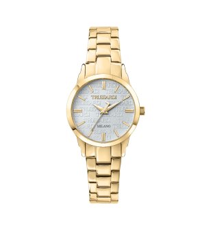 Златист дамски часовник с метална верижка снимка