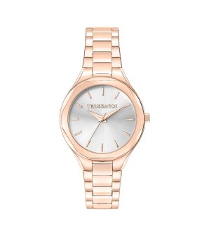 Дамски розовозлатист часовник с метална верижка снимка