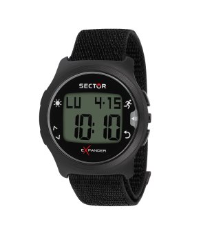 Черен дигитален мъжки часовник снимка