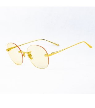 Жълти титаниеви дамски слънчеви очила глазант снимка