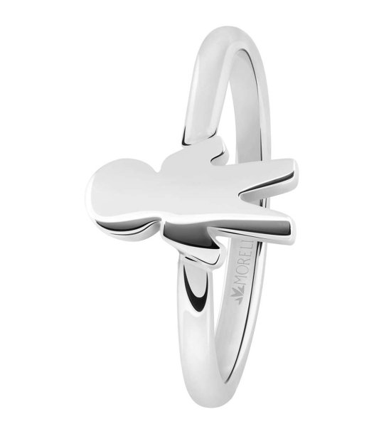 Сребрист дамски пръстен с момченце  снимка