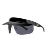 Мъжки черни слънчеви очила с козирка -0 снимка