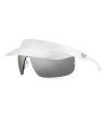 Мъжки бели слънчеви очила с козирка-0 снимка