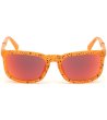 Оранжеви слънчеви очила с пръски -1 снимка