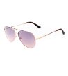 Дамски розово-златисти слънчеви очила с градиентни лещи -0 снимка