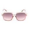 Дамски розови слънчеви очила с квадратна рамка -1 снимка