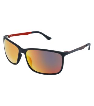 Мъжки слънчеви очила в тъмносин цвят с огледални лещи снимка